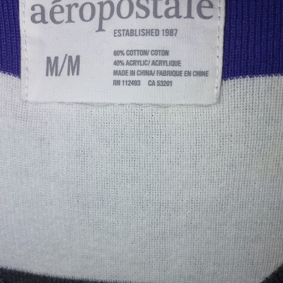 Aeropostale Striped Long Sleeve Multi-Colored Sweater - Picture 4 of 4